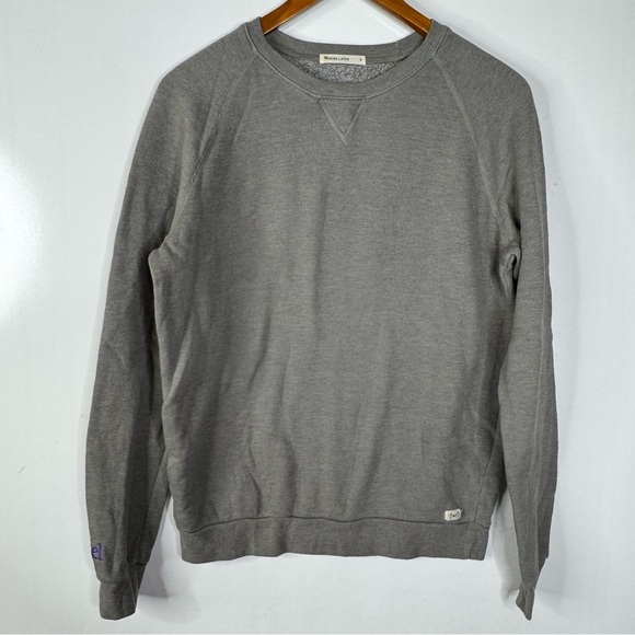 Marine Layer Henley Style Gray Crewneck Sweatshirt Size Small - Picture 1 of 7